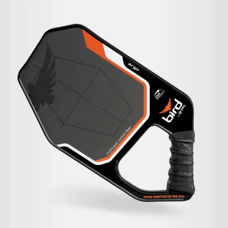 Bird Falcon Elite Ergo Pickleball Paddle in black Pickleball Paddle Alternative Shape Ergonomic grip