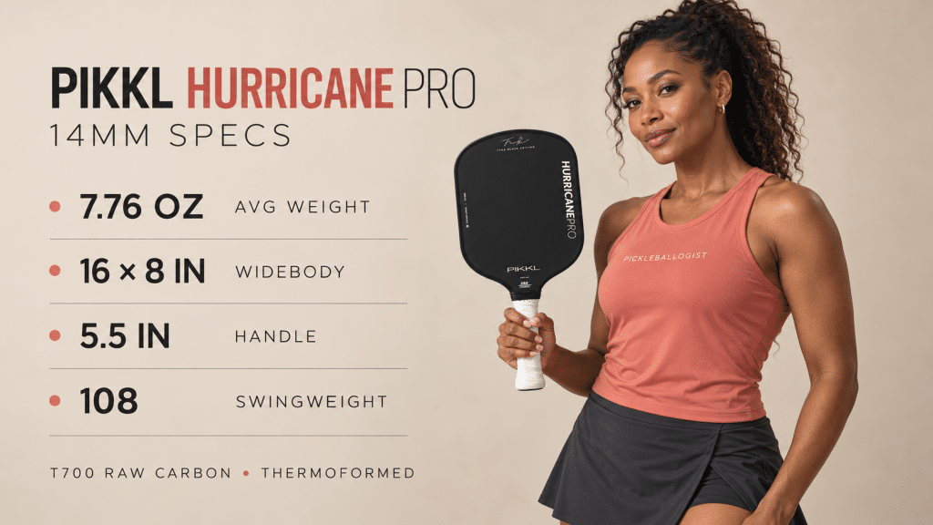 PIKKL Hurricane Pro 14mm Review: The Control Paddle With an Unreasonable Amount of Spin Review 1 pikkl hurricane pro 14mm stats